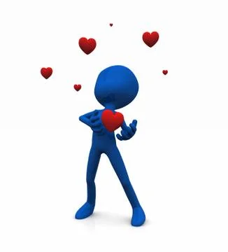 Valentine character 스톡 일러스트