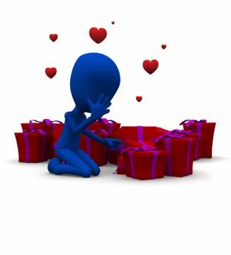 Valentine character Stock Illustration