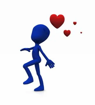 Valentine character Stock-Illustration