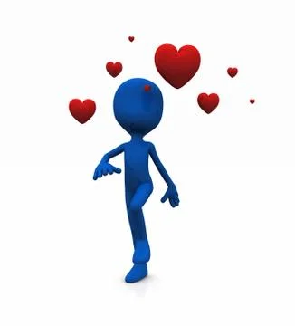 Valentine character Stock-Illustration