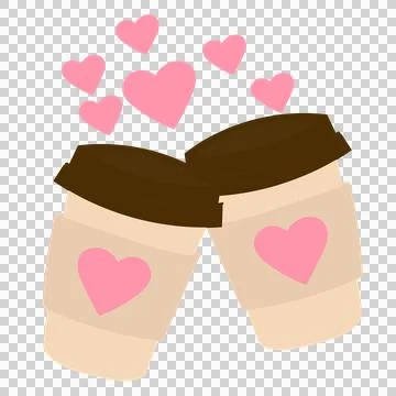 Valentine coffee Stock Illustration
