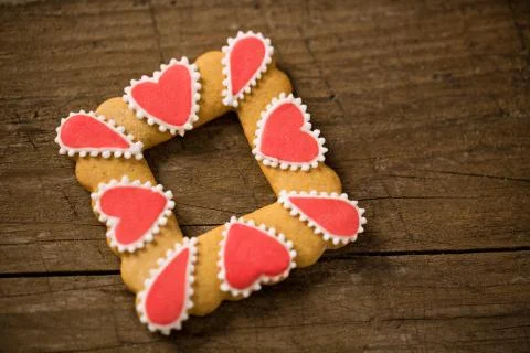 Valentine cookie Stock-Fotos