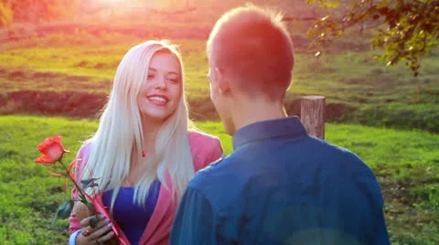 Valentine couple Stock Footage 12239823