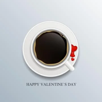 Valentine Day Card with Heart Vector Illustration Stock Illustration