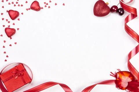 Valentine day composition Stock Photos