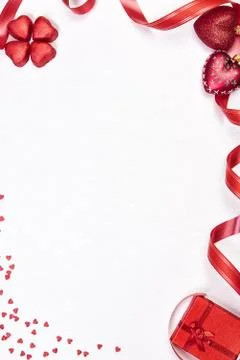 Valentine day composition Stock Photos