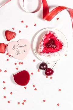 Valentine day composition. Stock Photos
