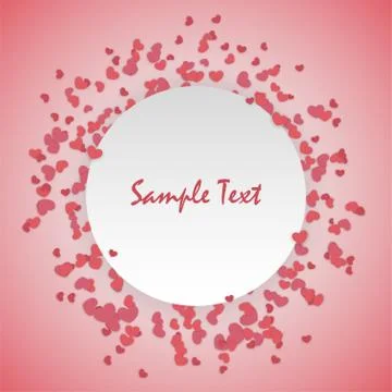 Valentine Day cute background Stock Illustration