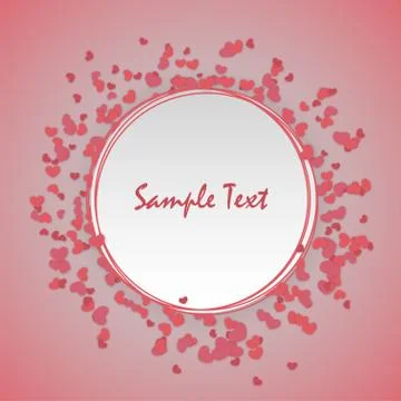 Valentine Day cute background Illustrazione stock