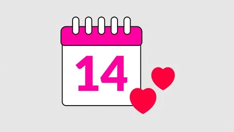 Valentine day date Stock Footage 333675194