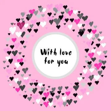 Valentine day design Stockillustratie