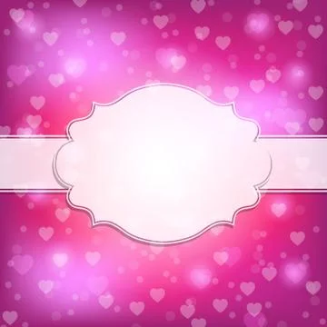 Valentine Day frame Stock Illustration