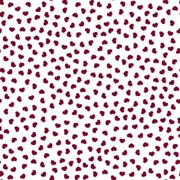 Valentine Day Hearts Pattern Stock Illustration