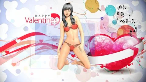 Valentine day Stock Illustration