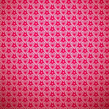 Valentine day pattern with shadow. Vector illustration Stock Illustration