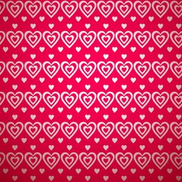 Valentine day pattern with shadow. Vector illustration Stock Illustration