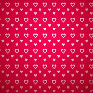 Valentine day pattern with shadow. Vector illustration Stock Illustration