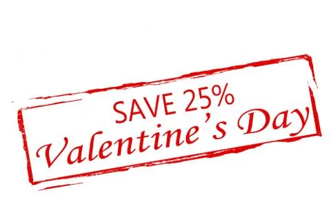 Valentine day save Stock Illustration