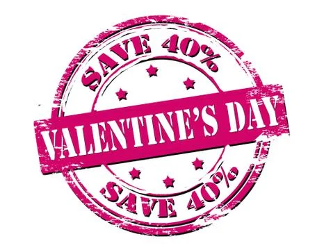Valentine day save Stock Illustration