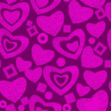 Valentine day seamless background pattern with the hearts Stock Illustration