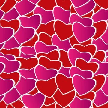 Valentine day seamless background pattern Stock Illustration