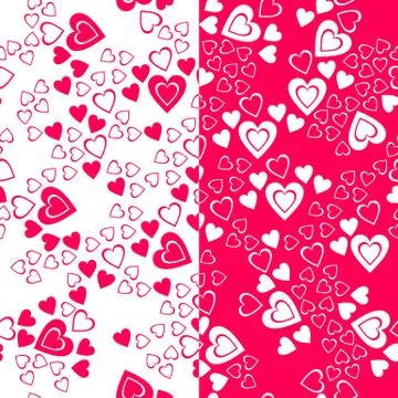 Valentine day seamless pattern. Vector illustration Stock Illustration