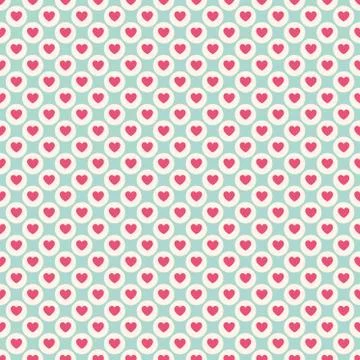 Valentine day seamless pattern. Vector illustration Stock Illustration