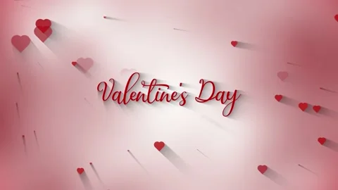 Valentine Day TEXT 01 Video stock 161973230