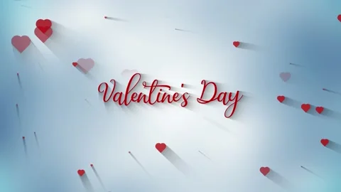 Valentine Day Text 02 스톡 동영상 161979764
