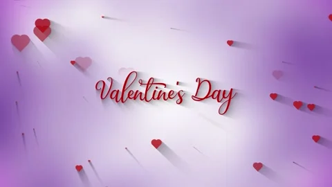 Valentine Day Text 05 스톡 동영상 161985701