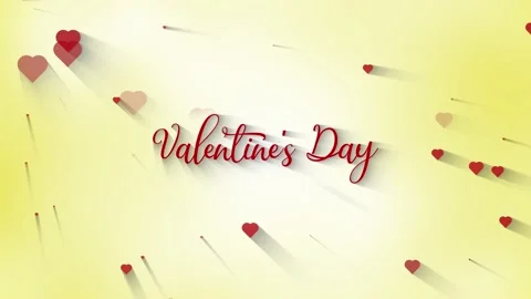 Valentine Day Text 06 Video stock 161987607