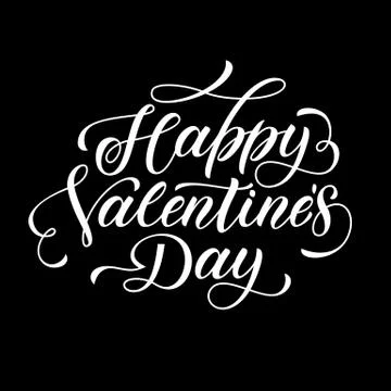 Valentine Day text calligraphy mongram vector greeting card イラスト素材