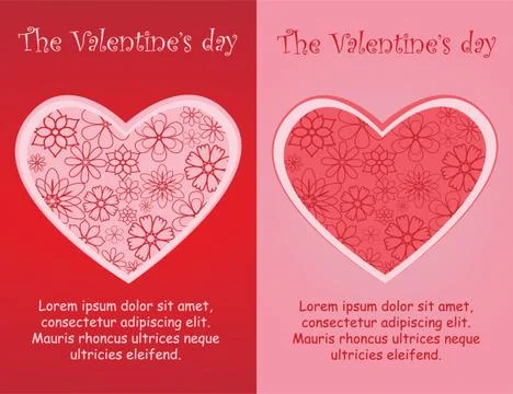 The Valentine days Stock Illustration