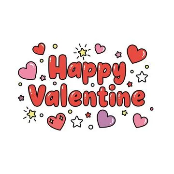 Valentine Doodle Illustrator Stock Illustration