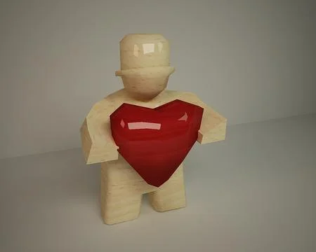 Valentine figure 3D Model