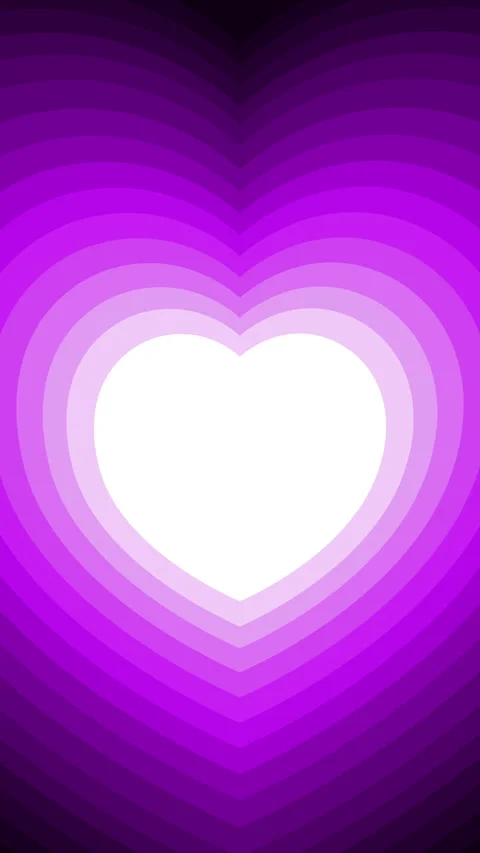 Valentine frame heart shaped pattern background in purple color. Stock Footage 297988319