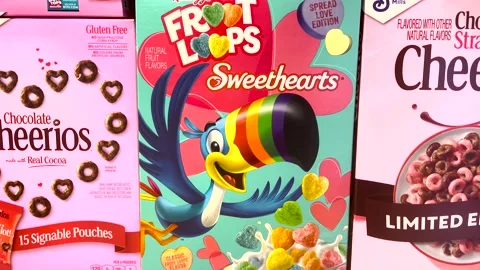  Froot Loops Sweethearts Breakfast Cereal, Fruit