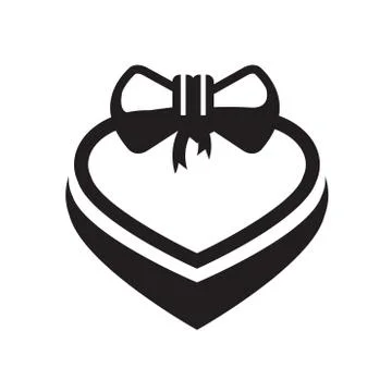 Valentine  gift icon Stock Illustration