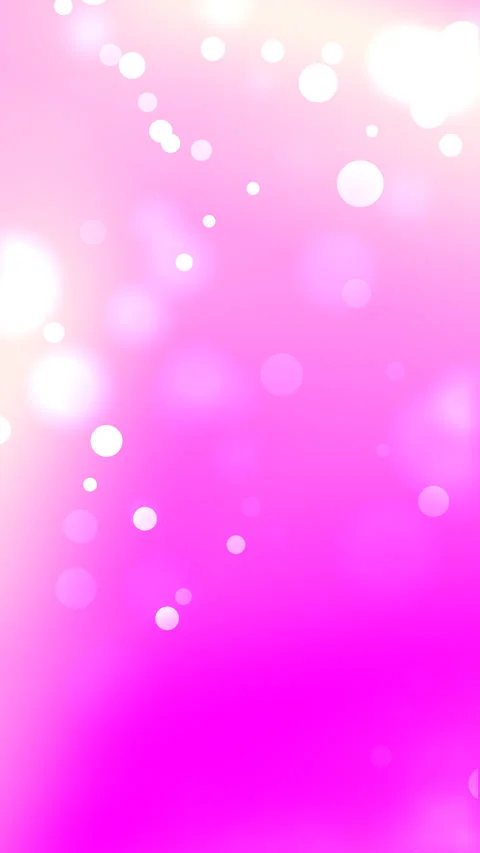 Valentine gradient illuminates an abstract pink background with white bokeh ligh Stock Footage 310965161