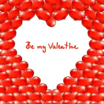 Valentine greeting card Stock Illustration