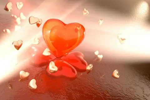 Valentine Heart Background Illustrazione stock