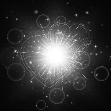 Valentine heart background Illustrazione stock