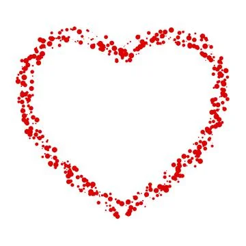Valentine Heart Frame Stock Illustration