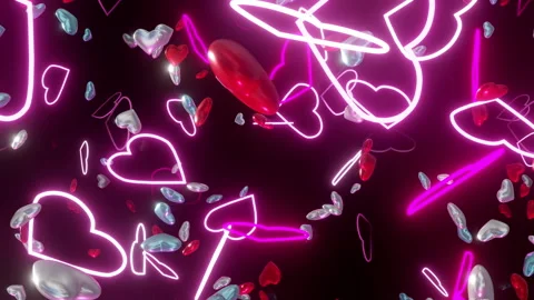 Valentine Heart Particles 스톡 동영상 299821308