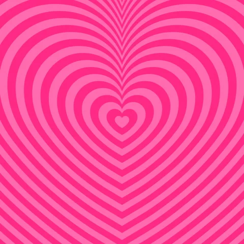 Valentine Heart Pattern Grow Texture 4K Square Animation Stock Footage 325617185