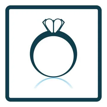 Valentine Heart Ring Icon Stock Illustration