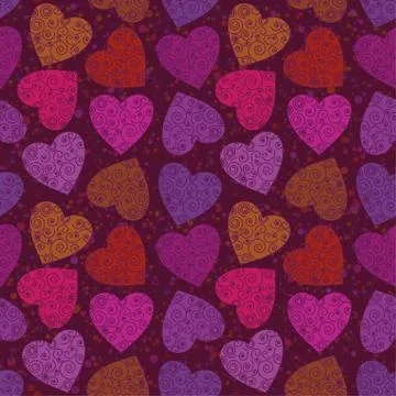 Valentine heart, seamless Stock Illustration