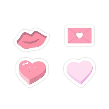 Valentine heart shape templates vector illustration  イラスト素材