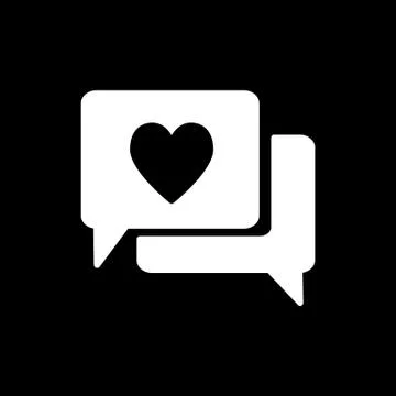 Valentine heart solid icon. Romantic message vector illustration isolated on Stock Illustration