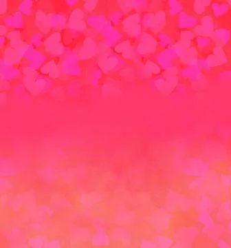 Valentine Hearts Abstract Background Stock Illustration